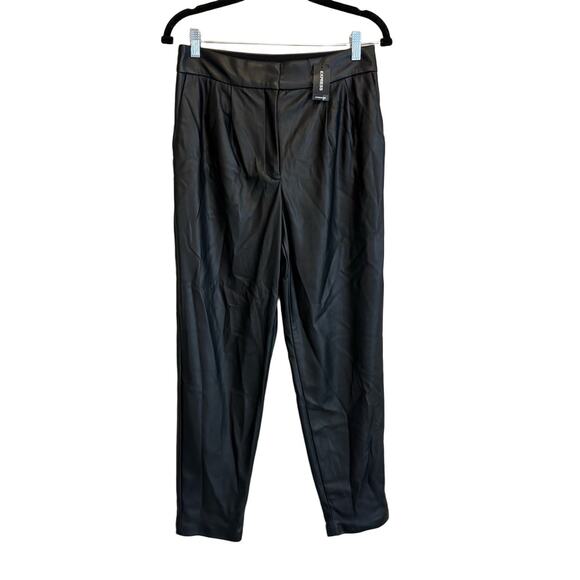 Express Faux Leather Pants Black 6 - Picture 1 of 8